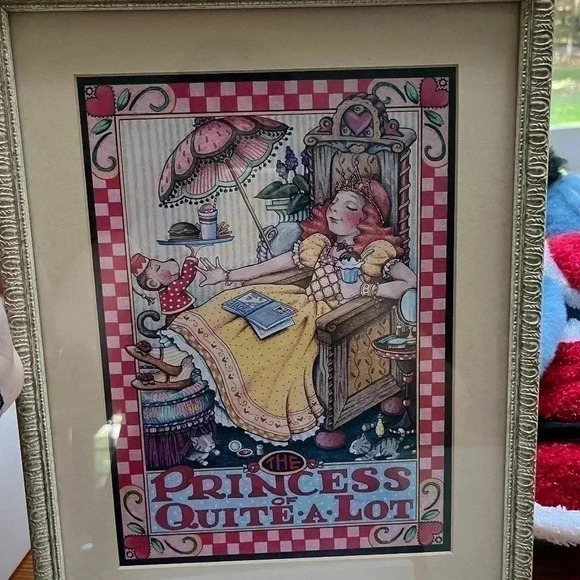 Mary Engelbreit Other - “Princess of quite a lot” Framed picture by Mary Engelbreit